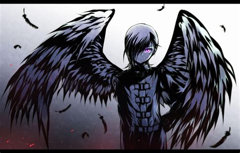 anime angel man|anime male fallen angel.